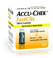 LANCETTE PUNGIDITO ACCU-CHEK FASTCLIX 100 + 2 PEZZI - pharmaluna