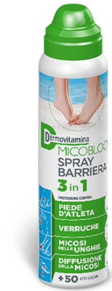 DERMOVITAMINA MICOBLOCK SPRAY BARRIERA 3 IN 1 PIEDE D'ATLETA 100 ML - pharmaluna