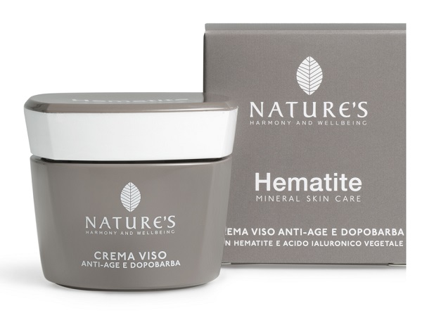 NATURES HEMATITE CREMA VISO ANTIAGE DOPOBARBA - pharmaluna