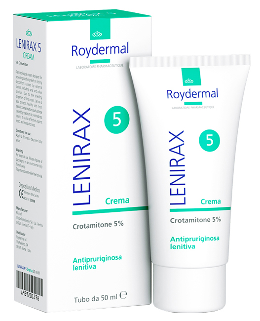 CREMA DERMATOLOGICA AL CROTAMITONE 5 % LENIRAX 5 50ML - pharmaluna