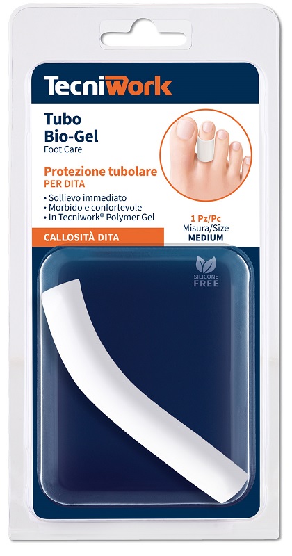 BIOGEL FASCETTA TUBOLARE GEL DITA PIEDI MEDIUM 1 PEZZO - pharmaluna