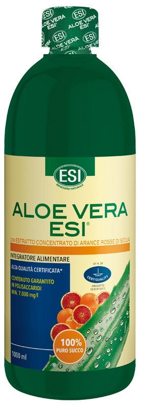 ESI ALOE SUCCO ARANCIA ROSSA 1000 ML - pharmaluna