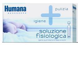 HUMANA SOLUZIONE FISIOLOGICA MONODOSE, 20 FLACONCINI DA 5ML - pharmaluna
