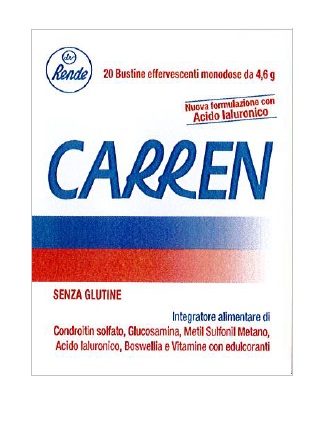 CARREN 20 BUSTINE EFFERVESCENTI MONODOSE DA 4,6 G L'UNA - pharmaluna