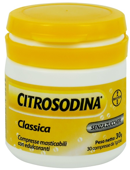 CITROSODINA CLASSICA 30 COMPRESSE MASTICABILI - pharmaluna