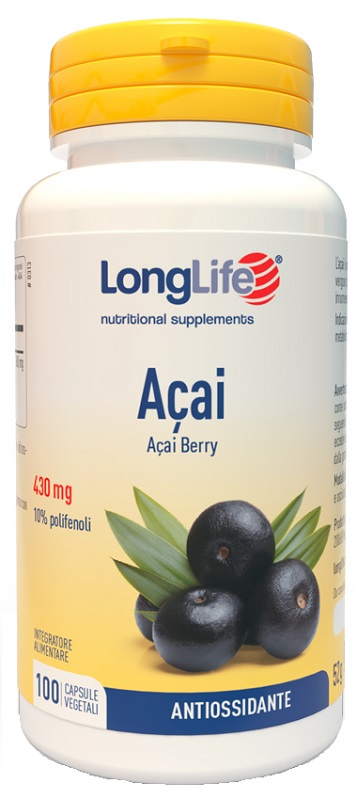 LONGLIFE ACAI 100 CAPSULE VEGETALI - pharmaluna