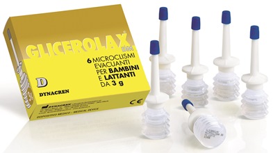 GLICEROLAX BAMBINI E LATTANTI MICROCLISMI EVACUANTI 6 PEZZI X 3 G CONTIENE AMIDO DI RISO - pharmaluna