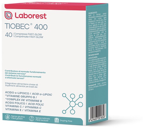 TIOBEC 400 40 COMPRESSE FAST-SLOW DA 1,28 G - pharmaluna