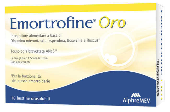 EMORTROFINE ORO 18 BUSTINE DA 3 G - pharmaluna