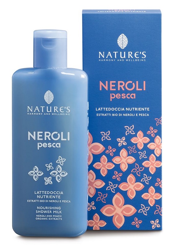 NATURE'S NEROLI E PESCA LATTE DOCCIA NUTRIENTE 200 ML - pharmaluna