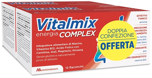 VITALMIX COMPLEX BIPACK 2 CONFEZIONI DA 12 FLACONCINI DA 12 ML - pharmaluna