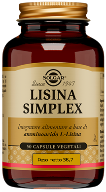 LISINA SIMPLEX 50 CAPSULE VEGETALI - pharmaluna