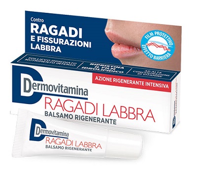 DERMOVITAMINA RAGADI LABBRA BALSAMO RIGENERANTE 8 ML - pharmaluna