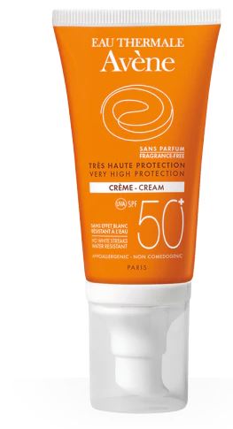 AVENE SOLARE CREMA SPF 50+ SENZA PROFUMO 50 ML - pharmaluna