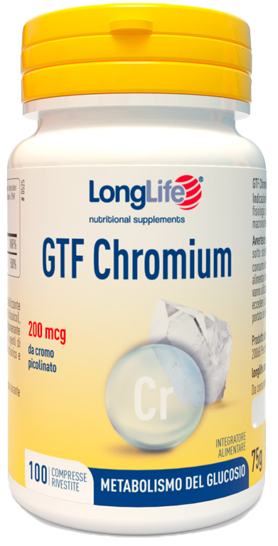 LONGLIFE GTF CHROMIUM 100 COMPRESSE - pharmaluna