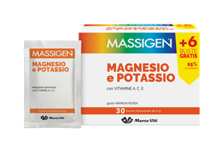MASSIGEN MAGNESIO E POTASSIO 24 BUSTINE +6 GRATIS - pharmaluna