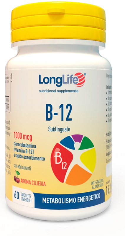 LONGLIFE B12 1000 MCG 60 COMPRESSE - pharmaluna