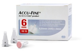 AGO PER PENNA DA INSULINA ACCU-FINE PEN NEEDLE ACCU-CHEK GAUGE 32 X 6MM 100 PEZZI - pharmaluna