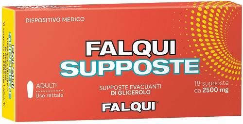 SUPPOSTE FALQUI 18 SUPPOSTE CON GLICERINA 2500MG ADULTI - pharmaluna