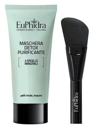 EUPHIDRA MASCH DETOX PURIFICANTE CON PENNELLO - pharmaluna