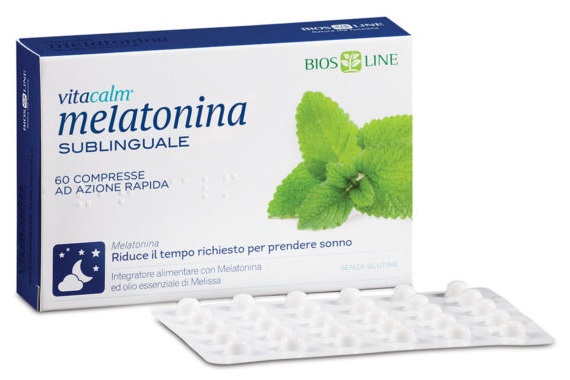 VITACALM MELATONINA 120 COMPRESSE SUBLINGUALI - pharmaluna