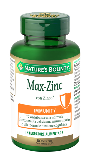 MAX ZINC 100 TAVOLETTE - pharmaluna