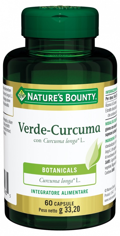 VERDE CURCUMA 60 CAPSULE 33,2 G - pharmaluna