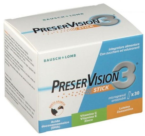 PRESERVISION 3 30 STICK OROSOLUBILI DA 2 G - pharmaluna