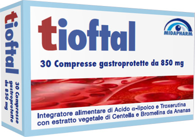 TIOFTAL 30 COMPRESSE GASTROPROTETTE - pharmaluna