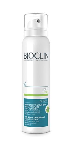 BIOCLIN DEO 24H SPRAYAY DRY SENZA PROFUMO - pharmaluna