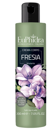 EUPHIDRA CREMA CORPO IDRATANTE FRESIA IN FLACONE CON ETICHETTA - pharmaluna