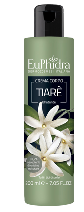 EUPHIDRA CREMA CORPO IDRATANTE TIARE' IN FLACONE CON ETICHETTA - pharmaluna