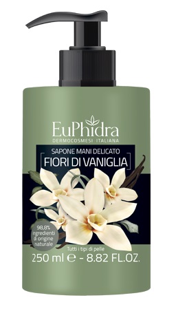 EUPHIDRA SAPONE LIQUIDO MANI VANIGLIA IN FLACONE CON ETICHETTA DISPENSER - pharmaluna
