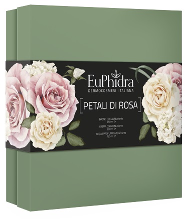 EUPHIDRA COFANETTO PETALI DI ROSA CONTENENTE 1 BAGNO CREMA 1 ACQ PROFUMATA 1 - pharmaluna