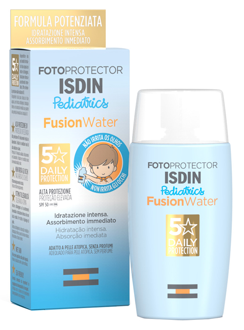 FOTOPROTECTOR PEDIATRICS FUSION WATER SPF50 - pharmaluna