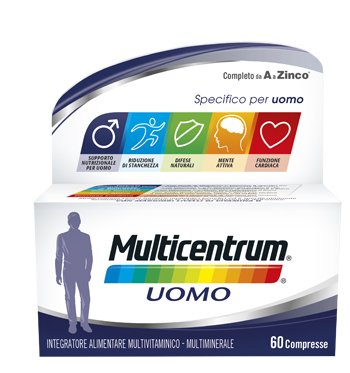 MULTICENTRUM UOMO 60 COMPRESSE - pharmaluna