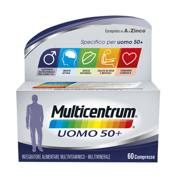 MULTICENTRUM UOMO 50+ 60 COMPRESSE - pharmaluna