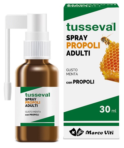 TUSSEVAL GOLA PROPOLI SPRAY PER ADULTI 30 ML - pharmaluna