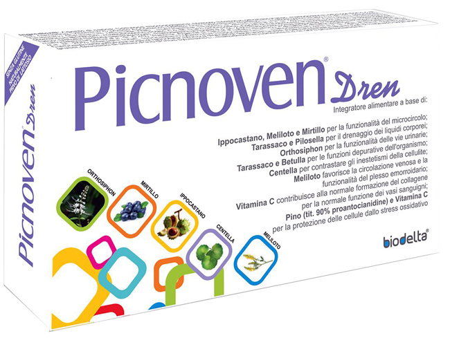 PICNOVEN DREN 50 COMPRESSE 31 G - pharmaluna