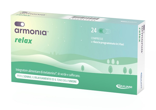 ARMONIA RELAX 1 MG A BASE DI MELATONINA 24 COMPRESSE - pharmaluna