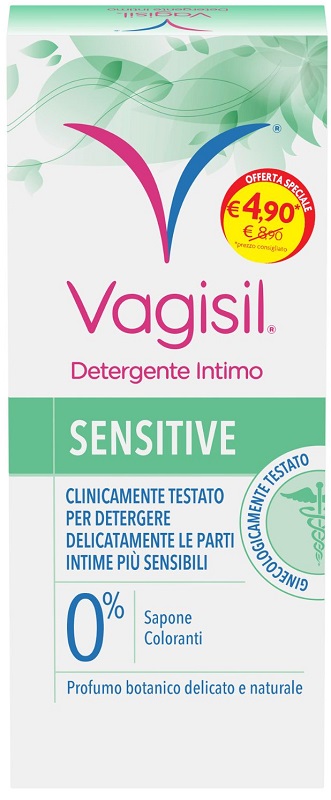 VAGISIL DETERGENTE SENSITIVE 250 ML + 75 ML OFFERTA SPECIALE - pharmaluna