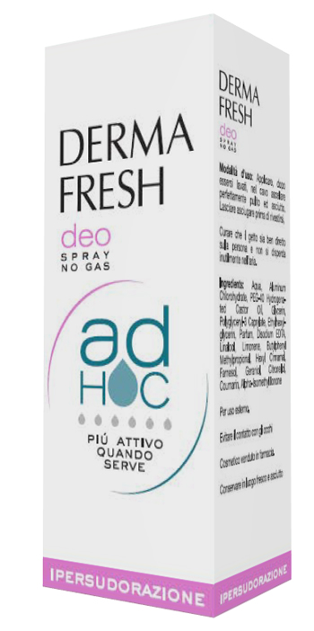 DERMAFRESH DEO SPRAY NO GAS AD HOC IPERSUDORAZIONE DEODORANTE 100 ML - pharmaluna