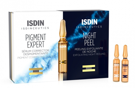 ISDINCEUTICS ROUTINE ANTIMACCHIE ISDINCEUTICS PIGMENT EXPERT 10 FIALE GIORNO + ISDINCEUTICS NIGHT PEEL 10 FIALE NOTTE - pharmaluna