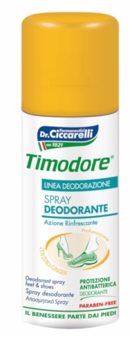 TIMODORE SPRAY DEODORANTE ALLO ZENZERO 150 ML - pharmaluna