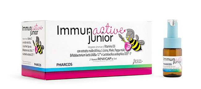 IMMUNACTIVE JUNIOR PHARCOS 21 FIALE 10 ML - pharmaluna