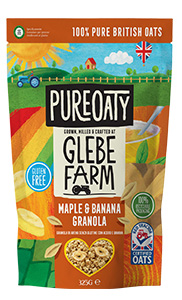 GLEBE FARM GRANOLA AVENA CON SCIROPPO D'ACERO E BANANA 325 G - pharmaluna
