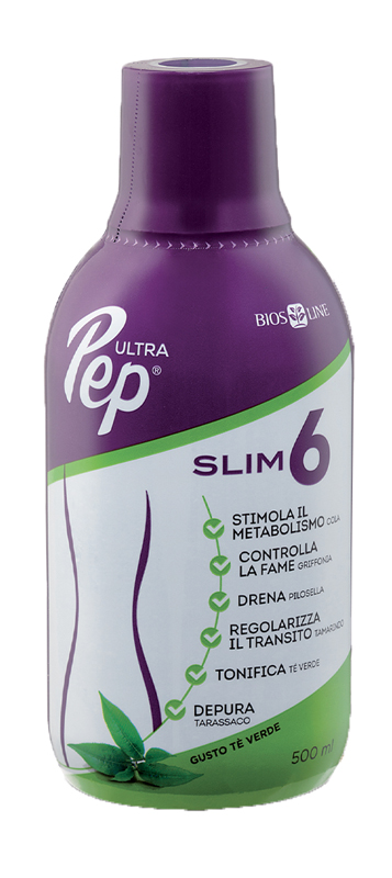 ULTRA PEP SLIM 6 TE' VERDE 500 ML CON EDULCORANTE - pharmaluna
