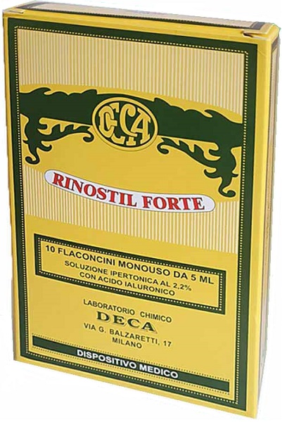 RINOSTIL FORTE SOLUZIONE IPERTONICA 10 FLACONCINI MONOUSO DA 5 ML - pharmaluna