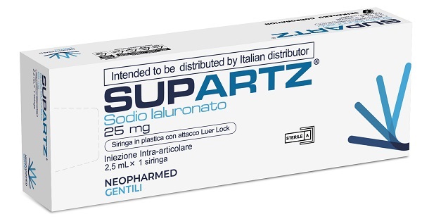 SIRINGA PRERIEMPITA INTRA-ARTICOLARE SUPARTZ ACIDO IALURONICO 25 MG 2,5 ML 1 PEZZO - pharmaluna