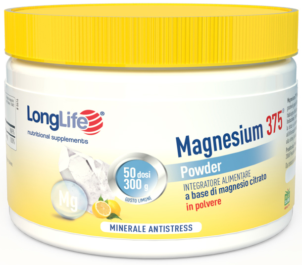 LONGLIFE MAGNESIUM 375 POWDER 300 G - pharmaluna